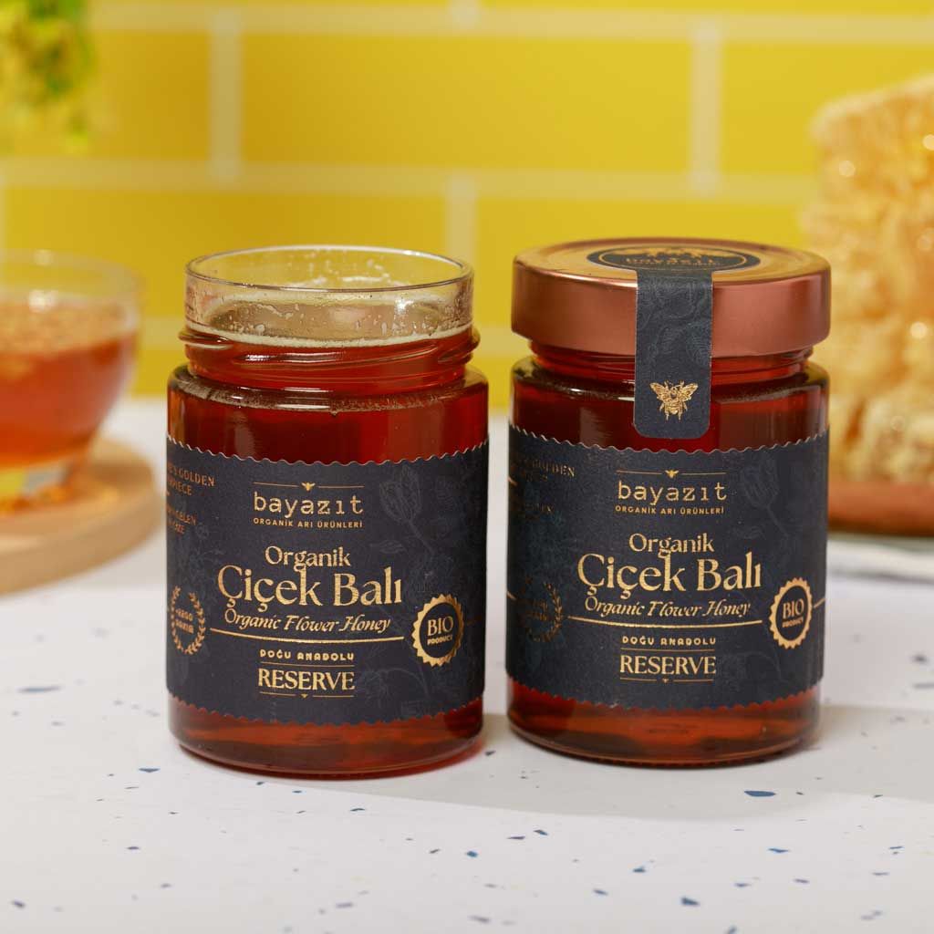 Organik Çiçek Balı Doğu Anadolu 450 gr 2'li Set