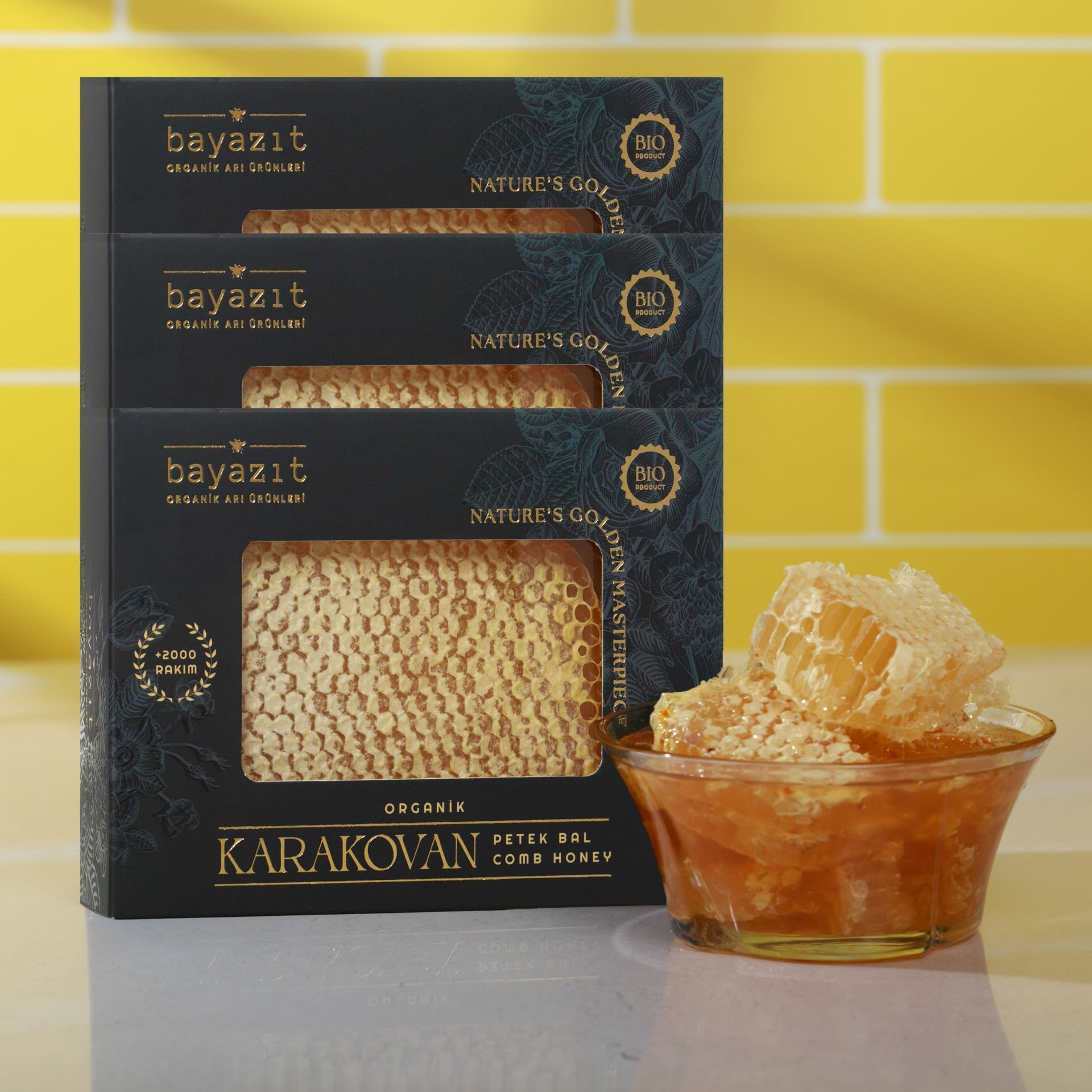 Organik Karakovan Petek Bal 400 Gr 3'lü Set