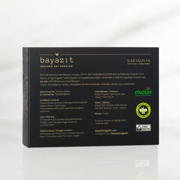 Organik Karakovan Petek Bal 500 Gr 3'lü Set