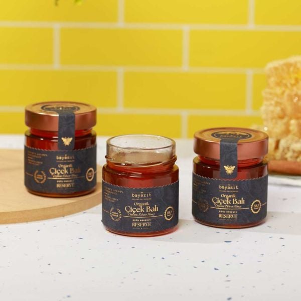 Organik Çiçek Balı Doğu Anadolu 300 gr 3'lü Set