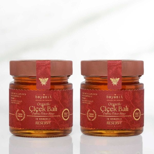 Organik Çiçek Balı İç Anadolu 300 gr 2'li Set