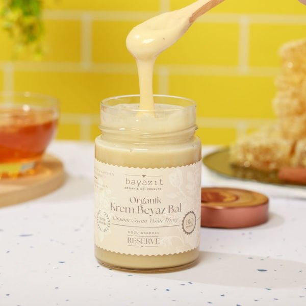 Organik Beyaz Krem Bal 450 gr