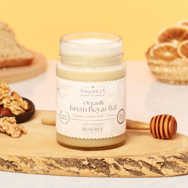 Organik Beyaz Krem Bal 450 gr