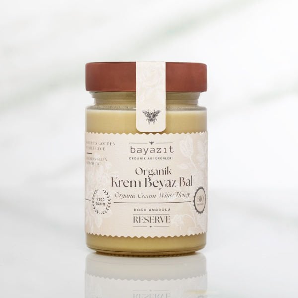 Organik Beyaz Krem Bal 450 gr