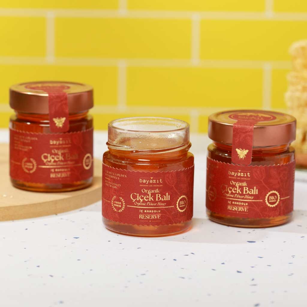 Organik Çiçek Balı İç Anadolu 300 gr 3'lü