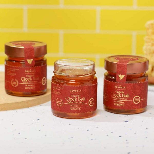 Organik Çiçek Balı İç Anadolu 300 gr 3'lü