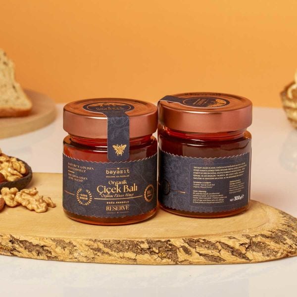 Organik Çiçek Balı Doğu Anadolu 300 gr 2'li Set