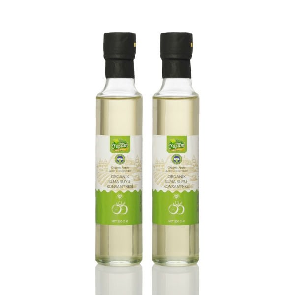 Organik Elma Suyu Konsantresi (Tatlandırıcı) 2'li Set