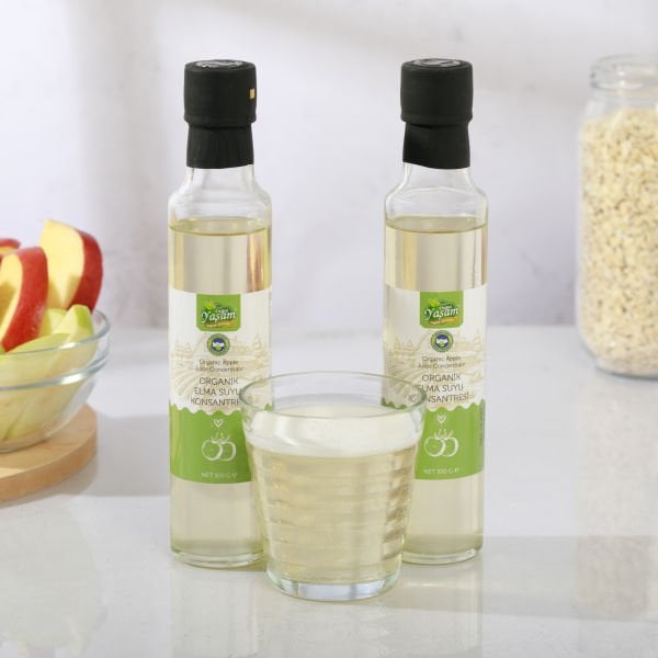 Organik Elma Suyu Konsantresi (Tatlandırıcı) 2'li Set