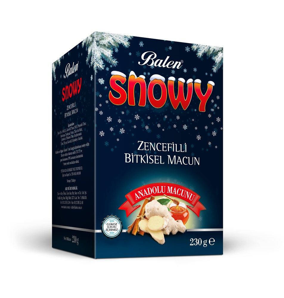 Balen Snowy Ballı Zencefilli Macun 230Gr