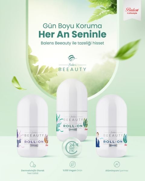 Balen's Beeauty Kadın Beyazlatıcı Deodorant Roll-on 50 Ml
