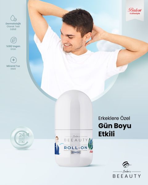 Balen's Beeauty Erkek Mineral Salt Deodorant Roll-on * 50 Ml