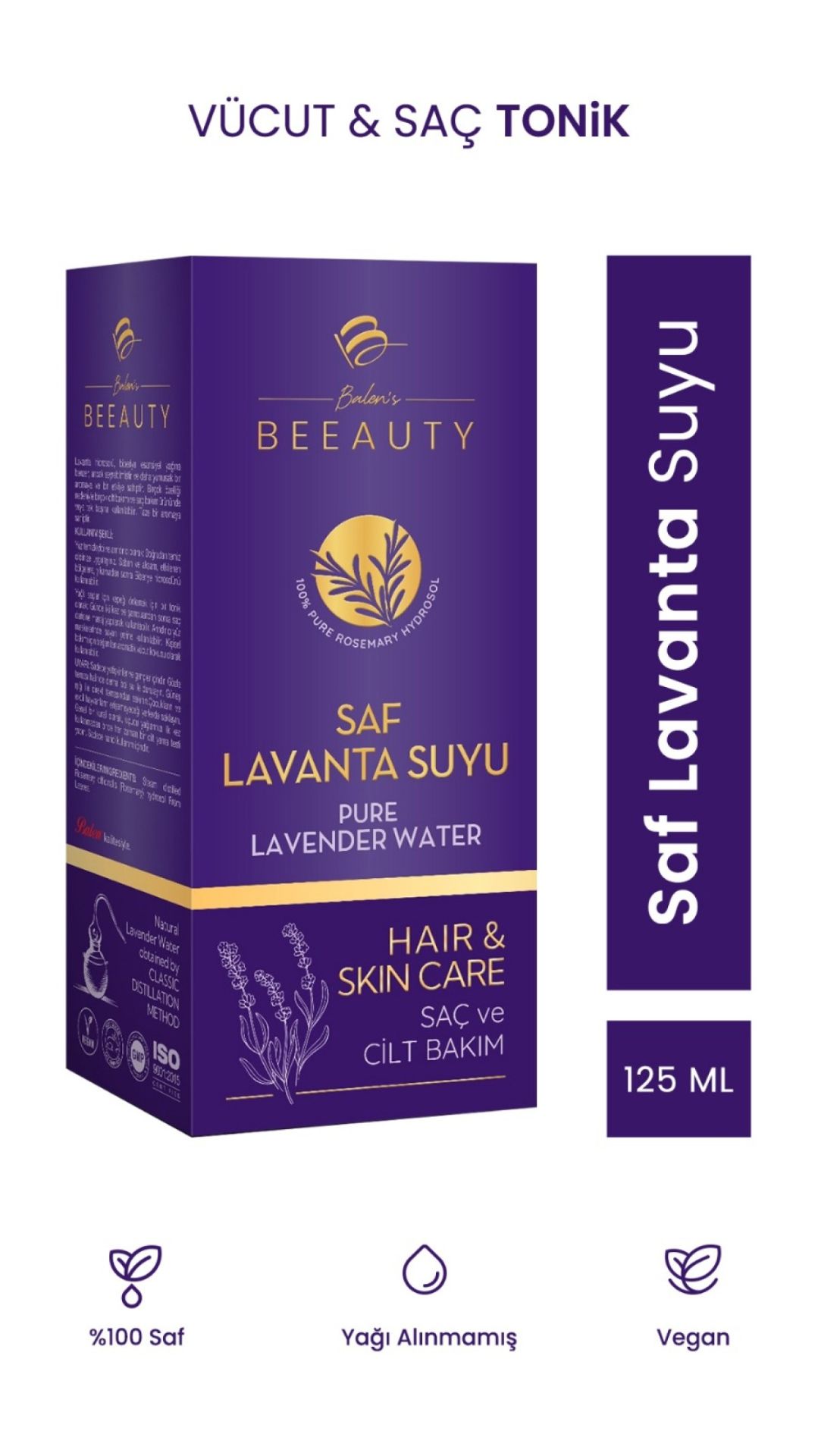 Balen's Beeauty Saf Lavanta Suyu * 125 Ml