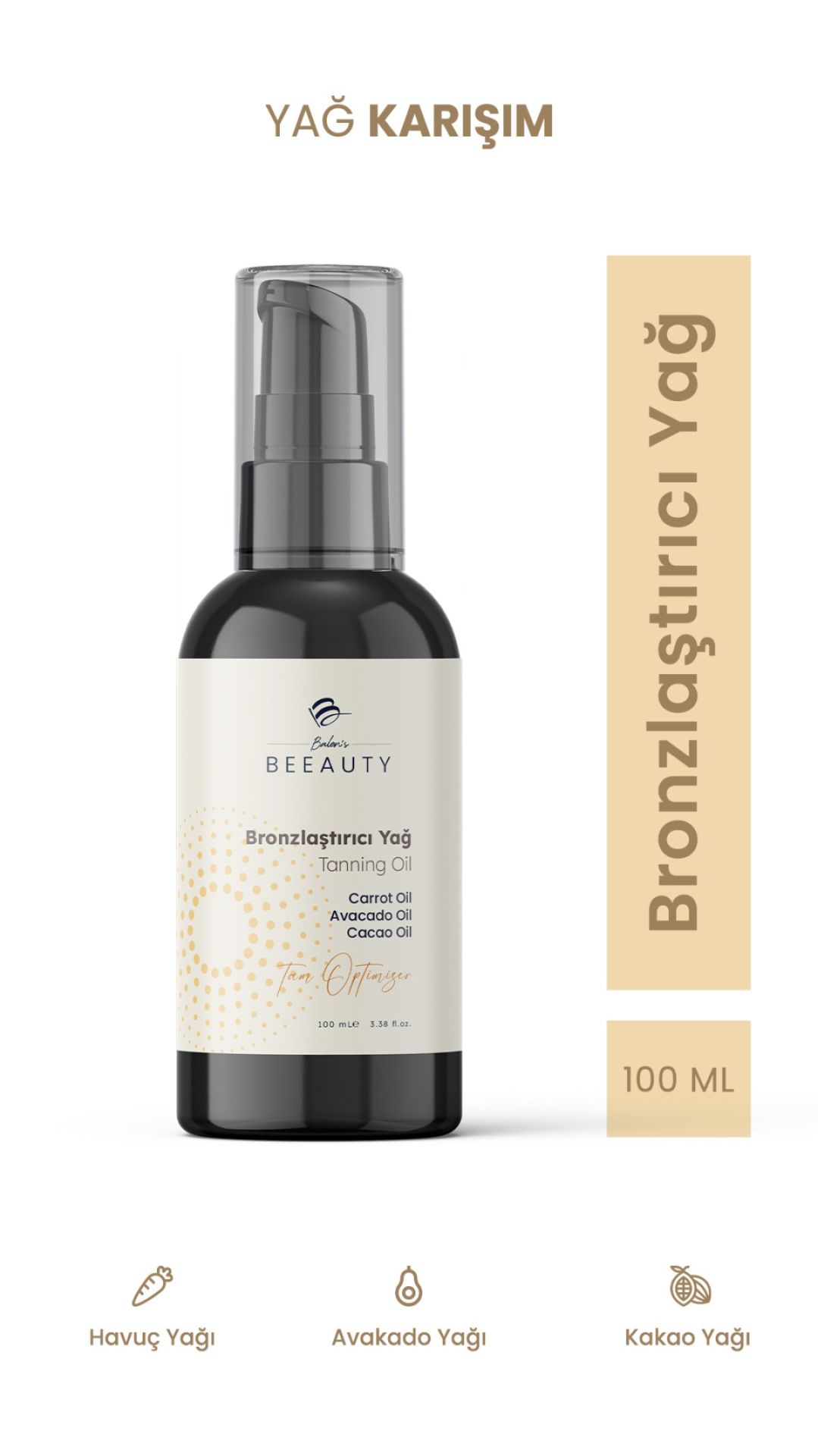 Balen's Beeauty Bronzlaştırıcı Yağ 100 Ml