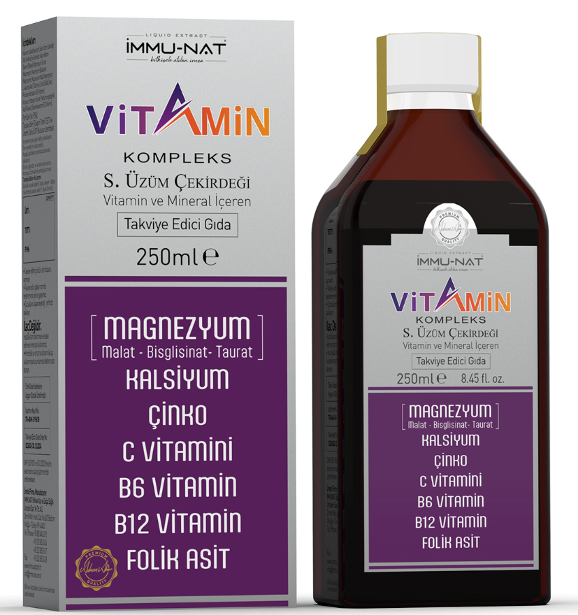 Vitamin Complex Siyah Üzüm Çekirdeği Vit. Min. 250 ML