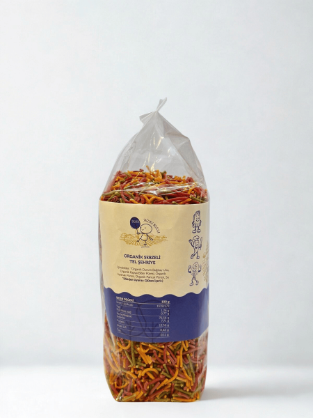 Doğal Yaşam Organik- Organik Sebzeli Tel Şehriye 350 Gr (İlave Tuzsuz)