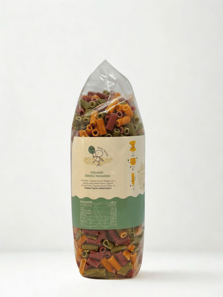 Doğal Yaşam Organik- Organik Sebzeli Makarna 330gr  (İlave Tuzsuz)