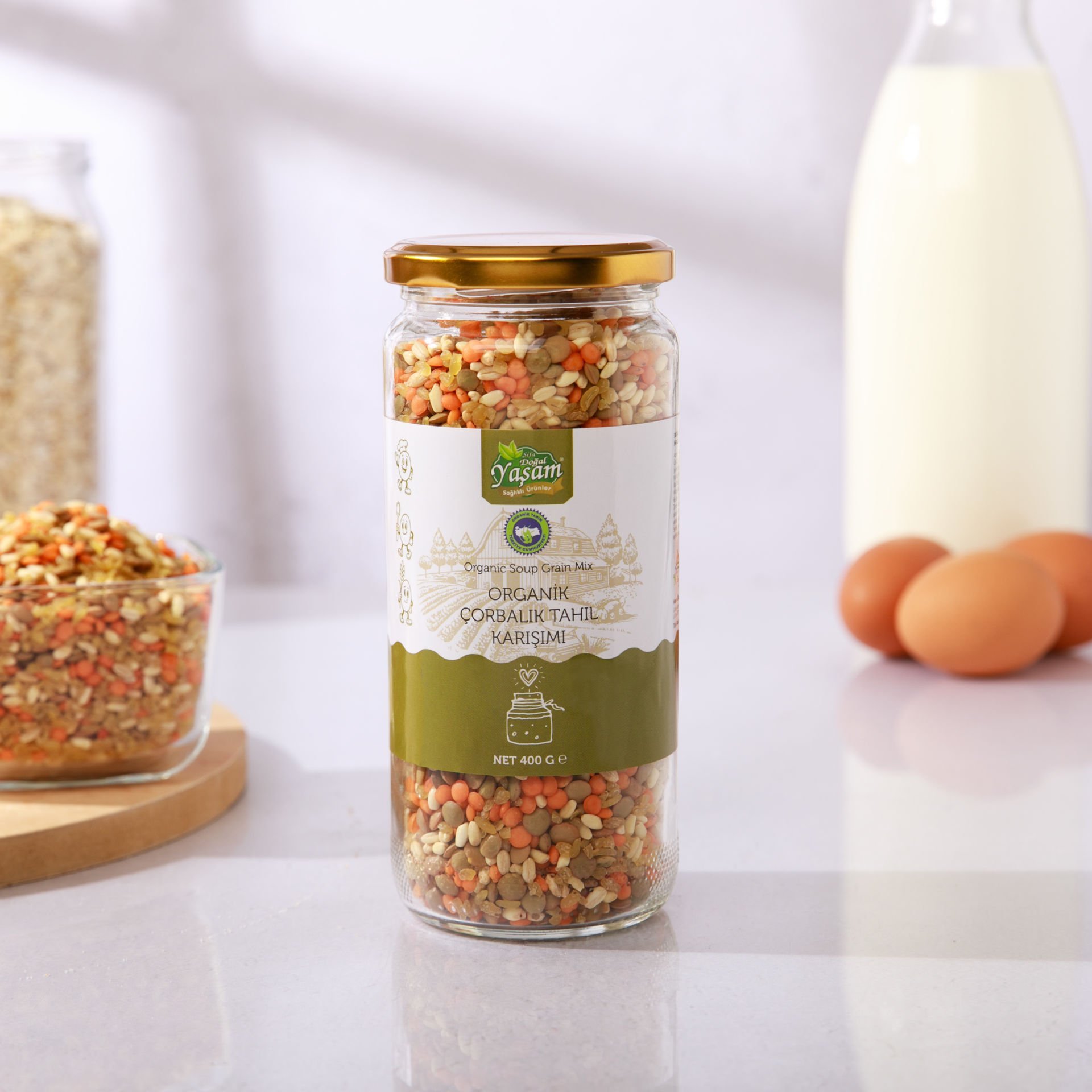 Organik +6 Ay Bebek Çorbalık Tahıl Karşım