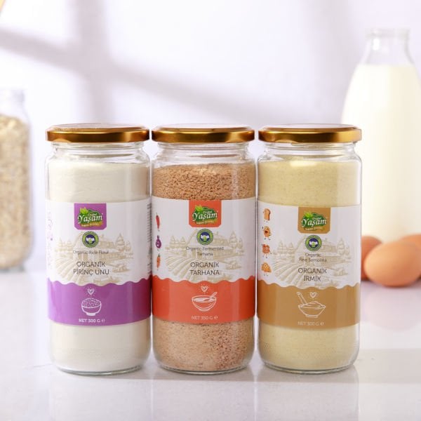 Organik +6 Ay Bebek Tahıl & Tarhana Üçlüsü