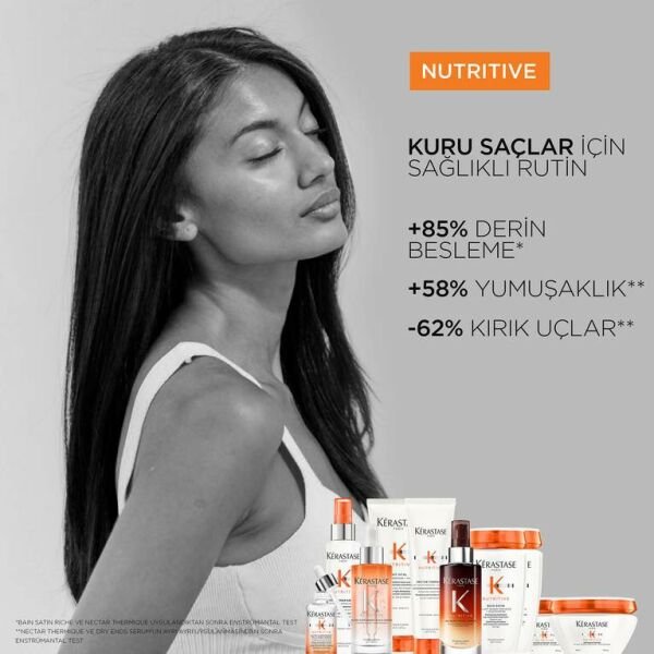 Kerastase Nutritive Kırık Uçlara Sahip Kuru Saçlar İçin Yoğun Besleyici Saç Uçları Serumu - Nutri-Supplement serum 50ml