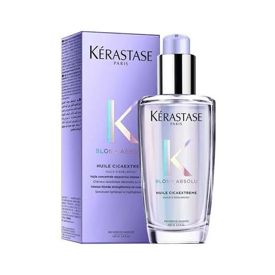 Kerastase Blond Absolu Açma İşlemi Görmüş Saçları Derinlemesine Onaran,Isı Koruması Sağlayan Durulanmayan Saç Bakım Yağı - Huile Cicaextreme 100ml