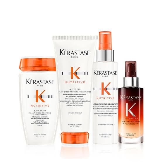 Kerastase Nutritive Kuru Saçlar İçin Besleyici ve Nemlendirici şampuan 250ml + Krem 200ml + Bakım spreyi 150ml + Besleyici gece Serumu 90ml