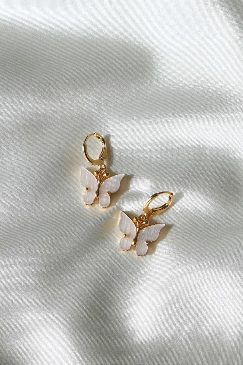 Acrylic online butterfly earrings