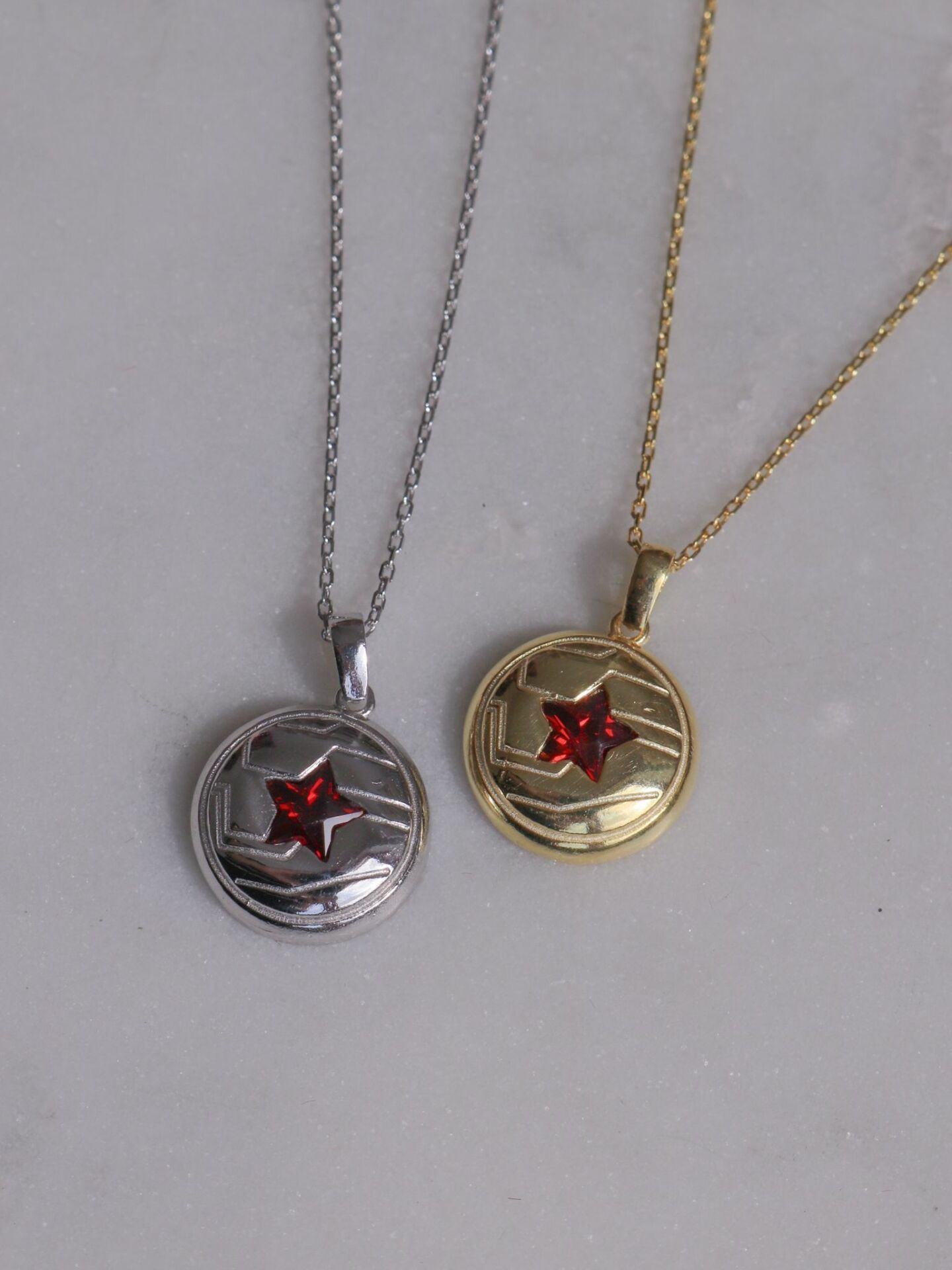 Buy Pendant Necklace / Captain America Design / Stainless Steel Dog Tag  Chain / Black Gold Silver Color / Steve Rogers Freedom Star Shield Online  in India - Etsy