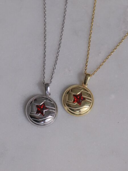 Memoir Stainless steel, Captain America Inspired round chain pendant  necklace for Men : Ira Thomas: Amazon.in: Fashion