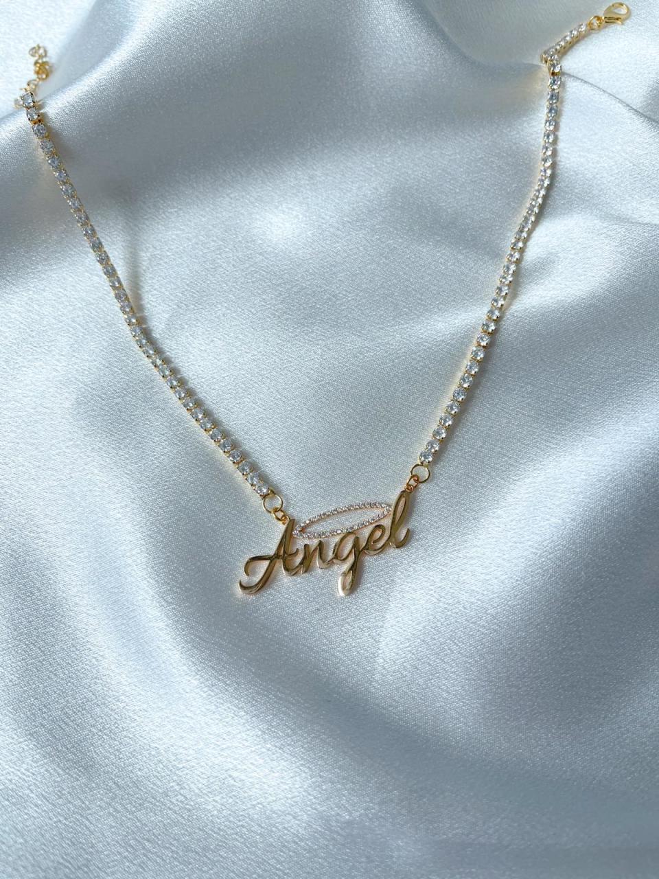 Angel halo necklace deals