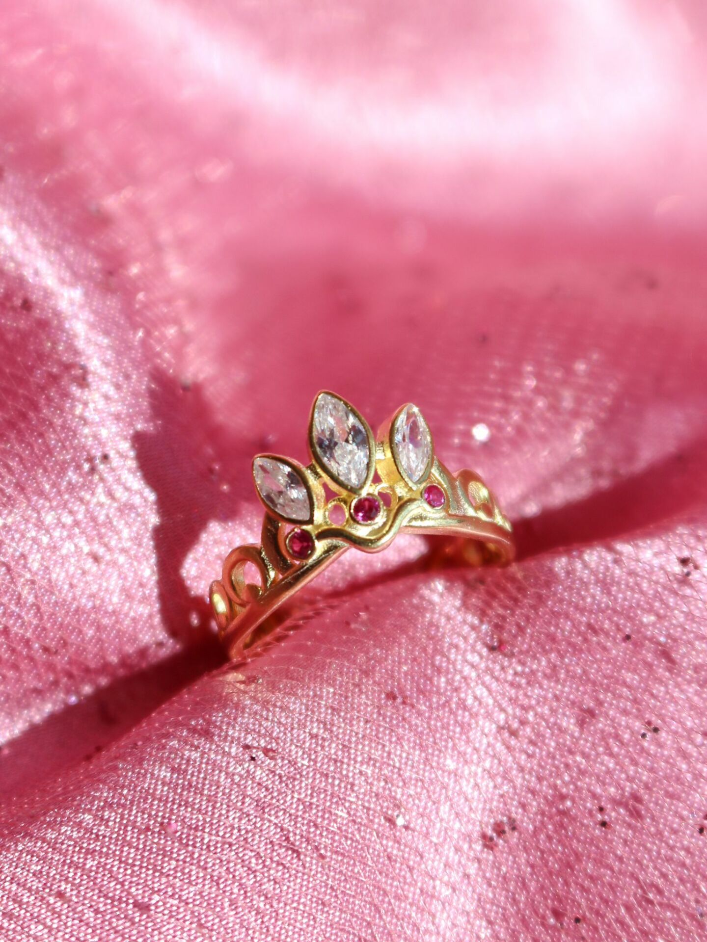 Rapunzel Crown Ring 925 G m