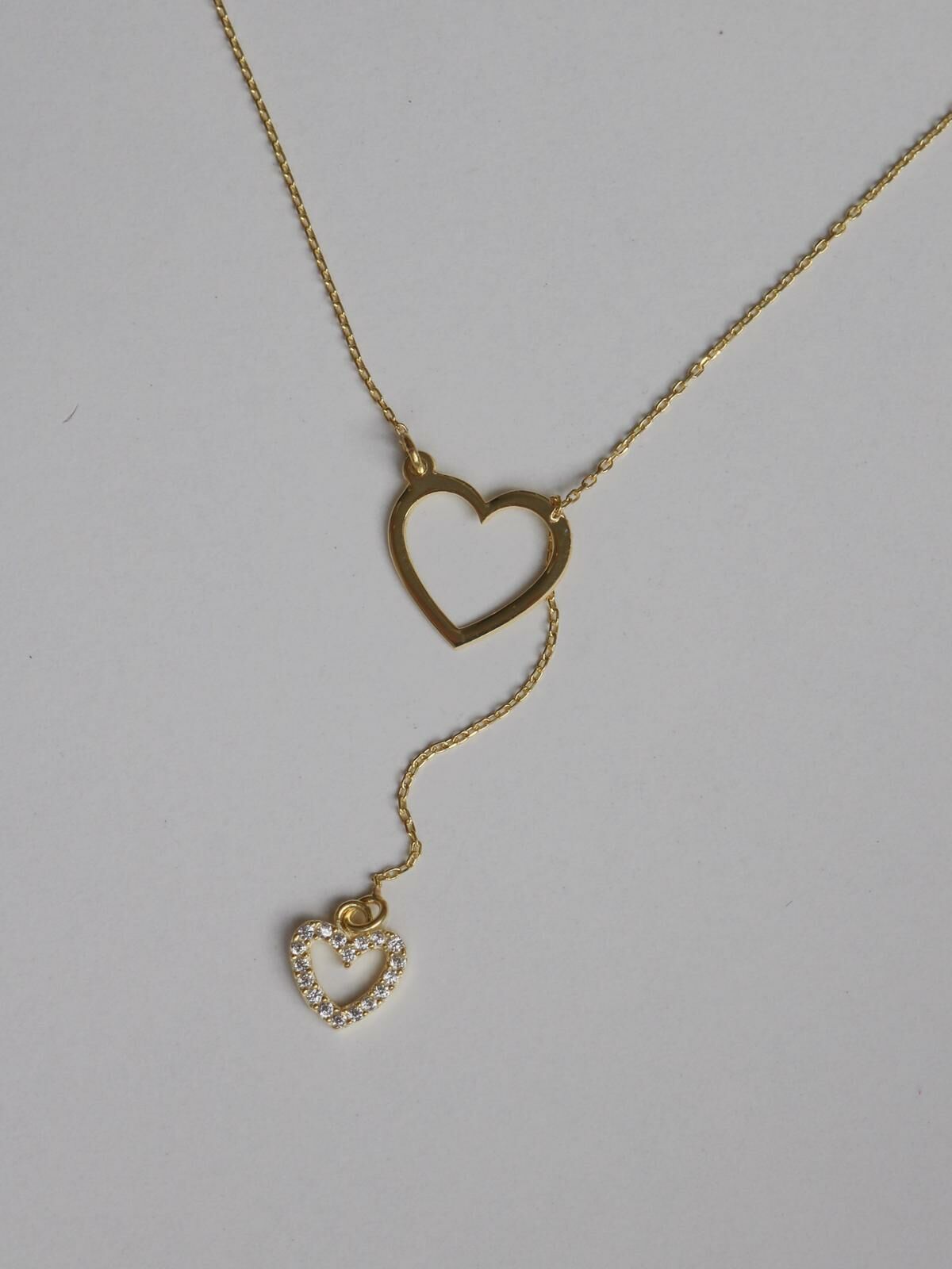 Dangle 2024 heart necklace