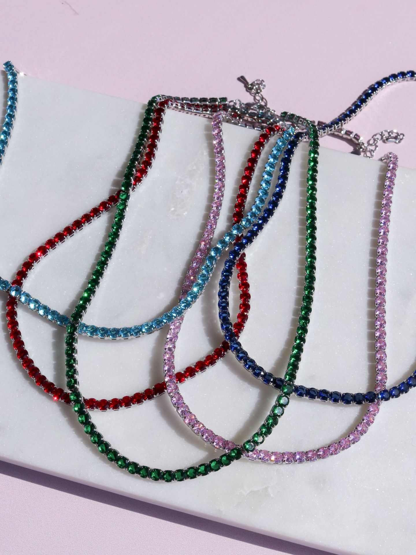 Multi stone necklace deals