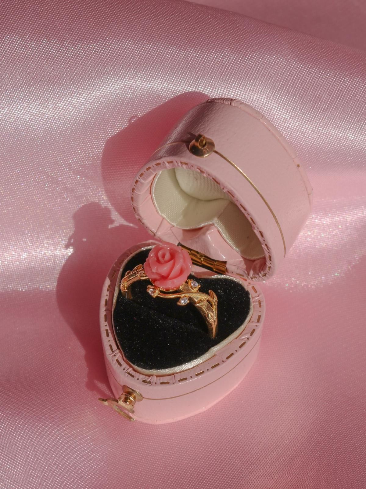 Pink sterling silver ring hotsell