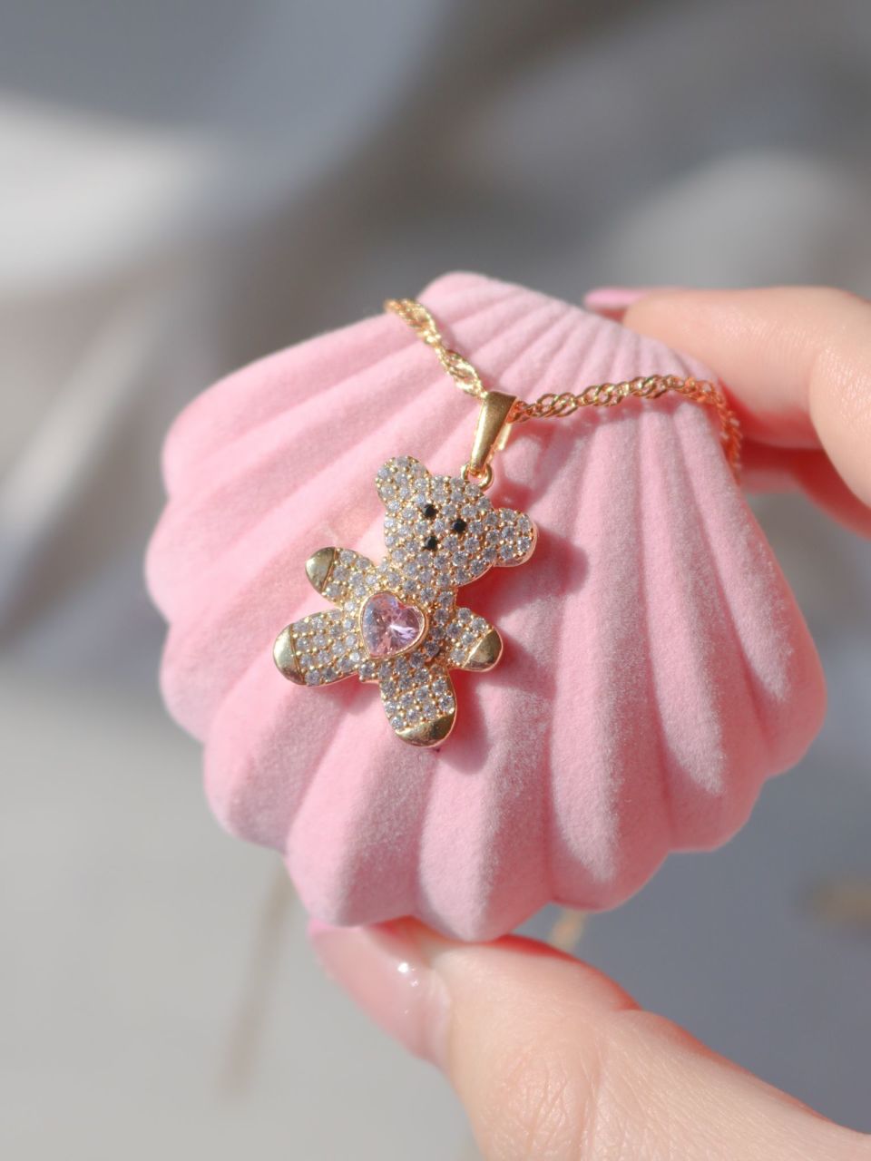Bear pendant clearance necklace