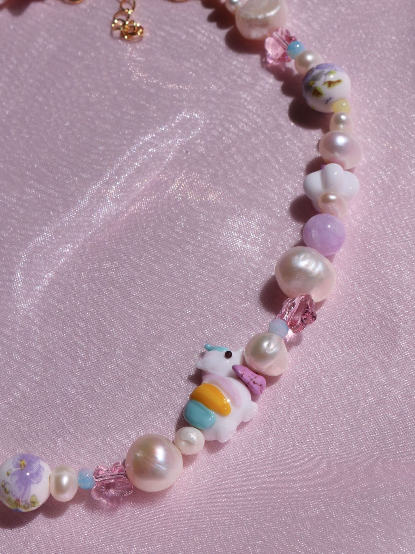 Unicorn pearl necklace deals