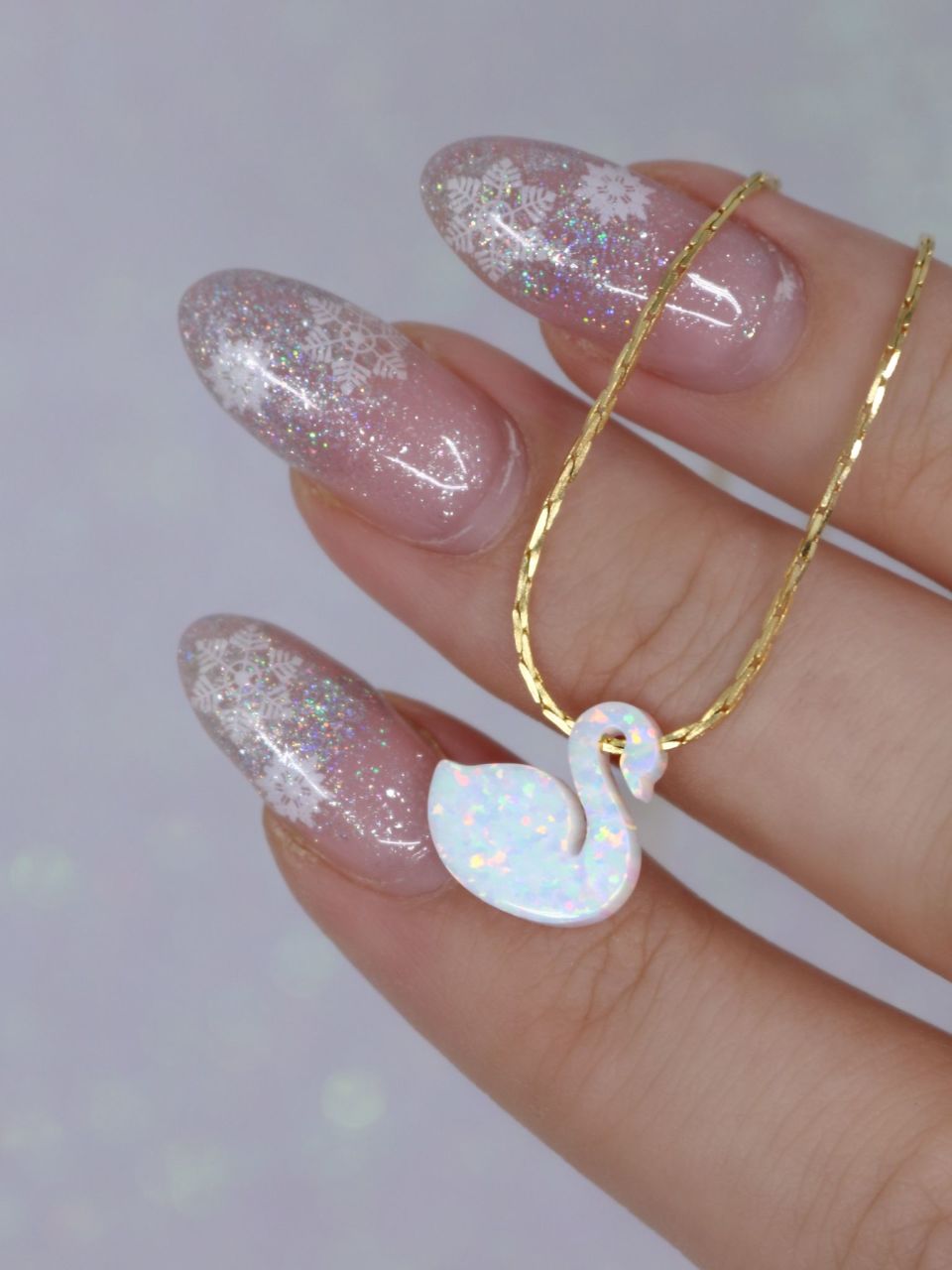 Swarovski swan deals lake necklace