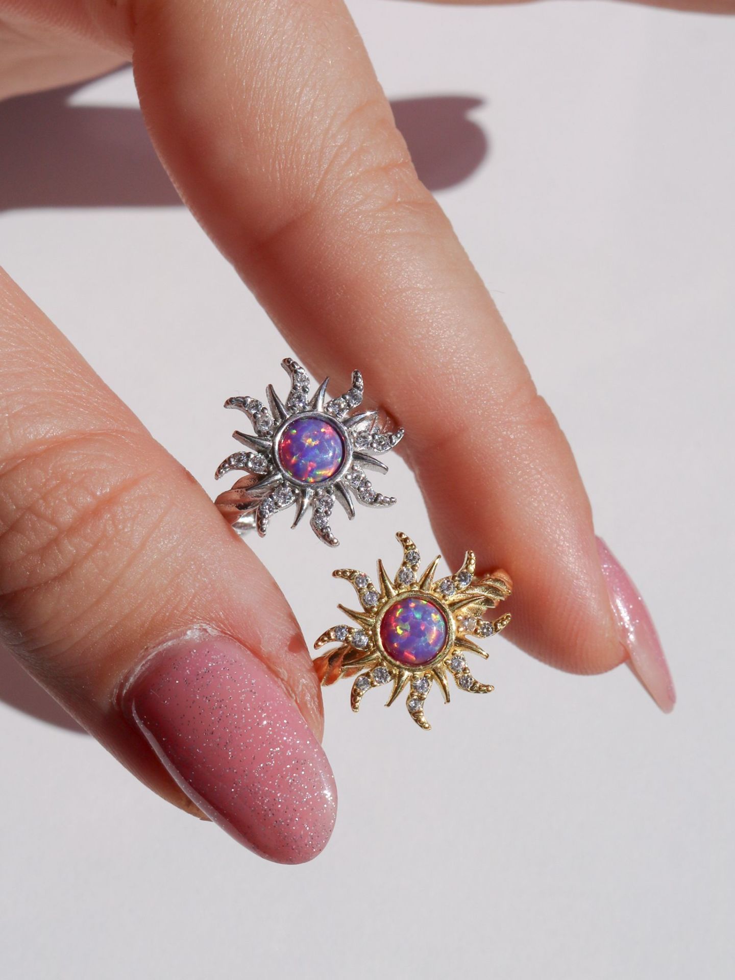 Rapunzel Sun Opal Y z k 925 Ayar G m