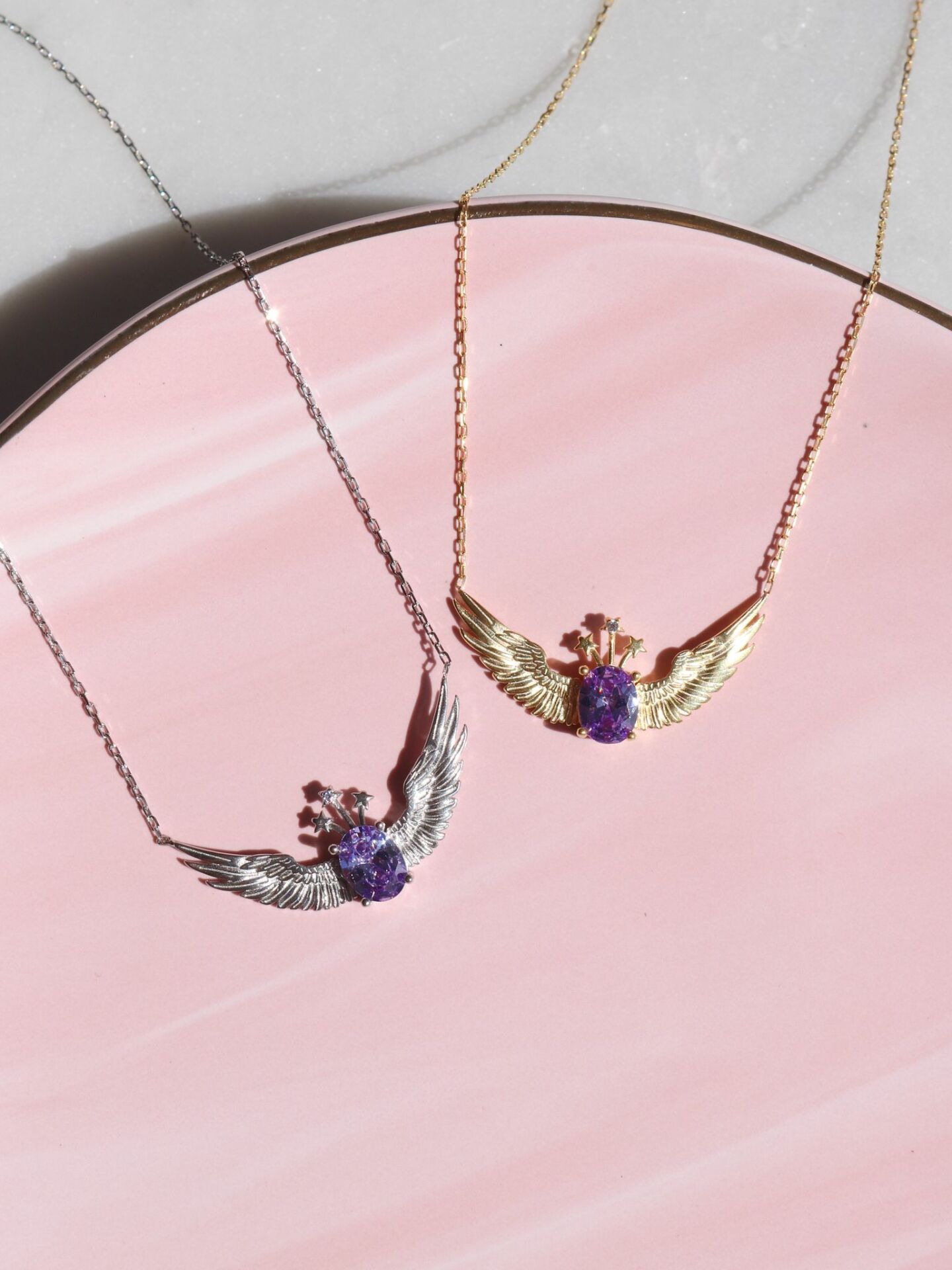Wand of Light with Magic of the Pegasus 925 Sterling Silver Necklace