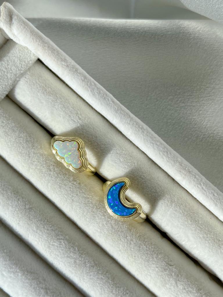 Blue cloud 2024 opal ring