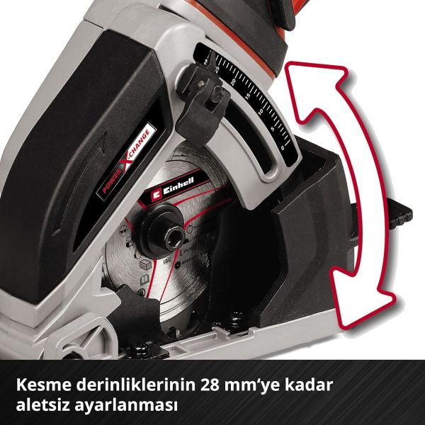 Einhell TE-CS 18/89 Li Akülü Mini Daire Testere