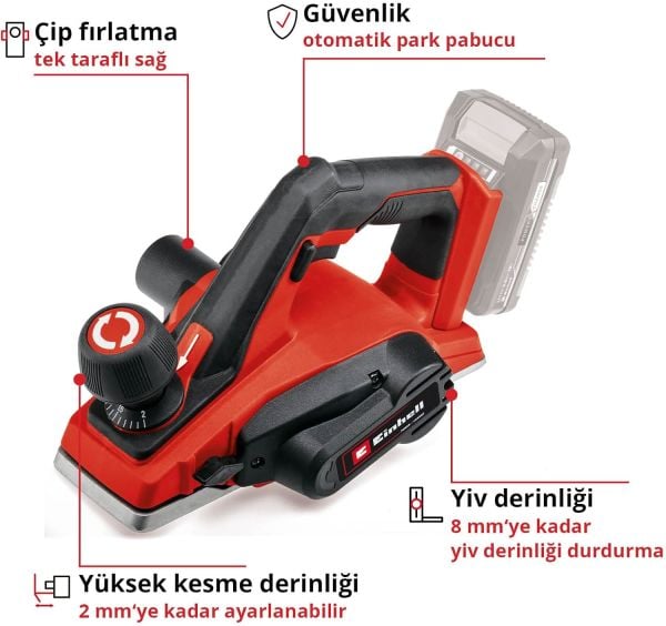 Einhell TE-PL 18/82 Li Akülü Planya Solo