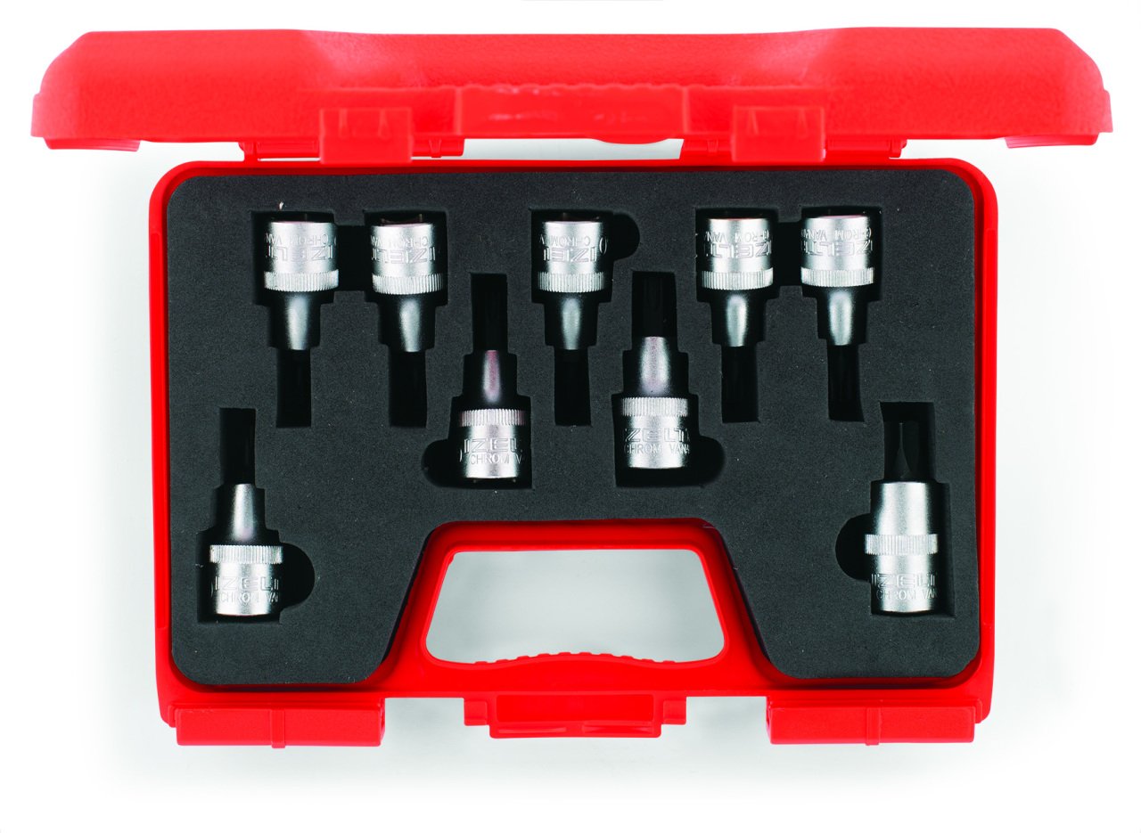 İzeltaş 1113006009 9 Parça 1/2 Torx Lokmalı Uç Takımı