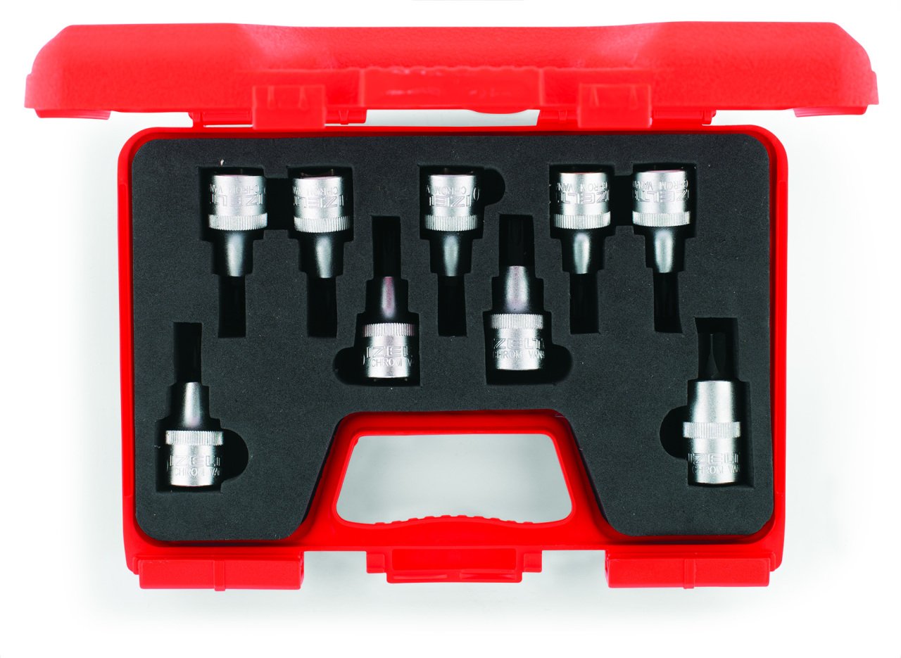 İzeltaş 1113006009 9 Parça 1/2 Torx Lokmalı Uç Takımı