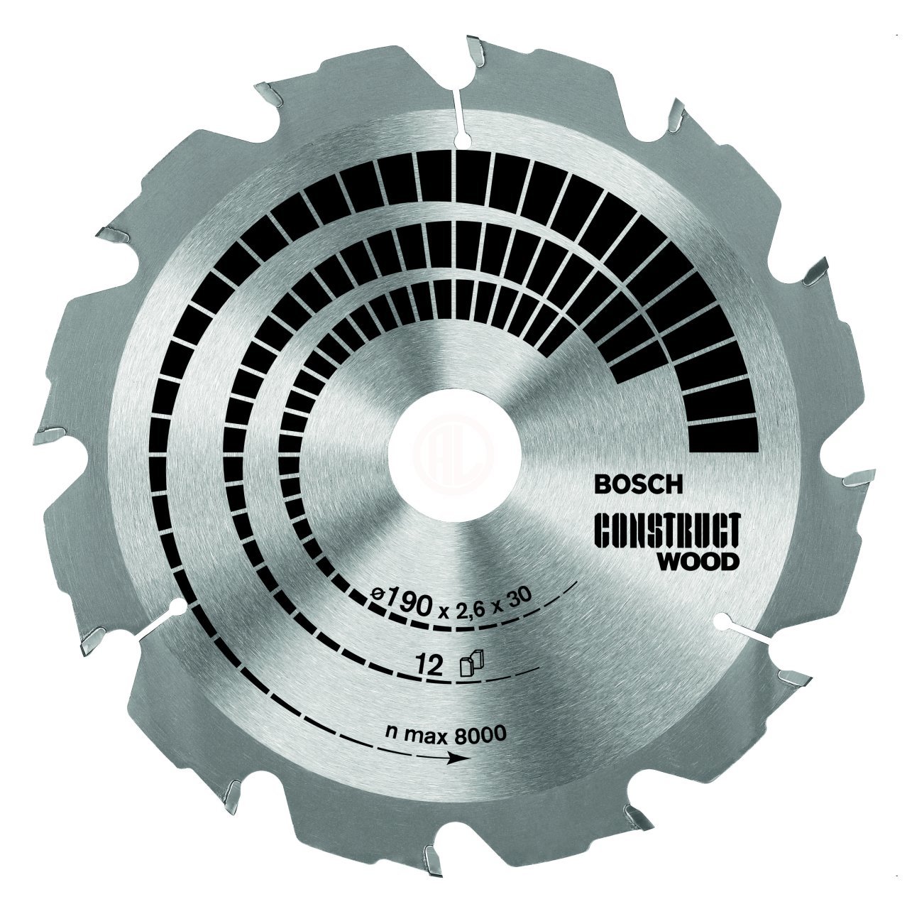 Bosch 190x30 mm 12 Diş Ahşap Daire Testere (2608640633)