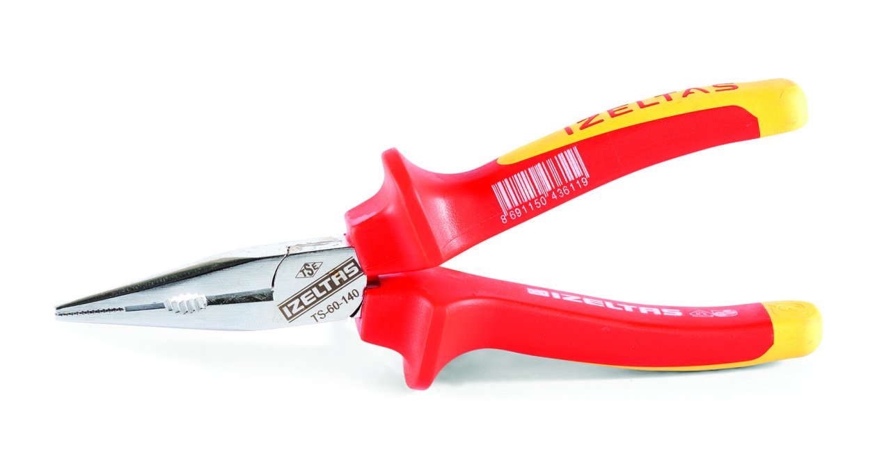 İzeltaş 1000V İzoleli Elektrikçi Kargaburun Düz Uçlu 160 mm 3220136160