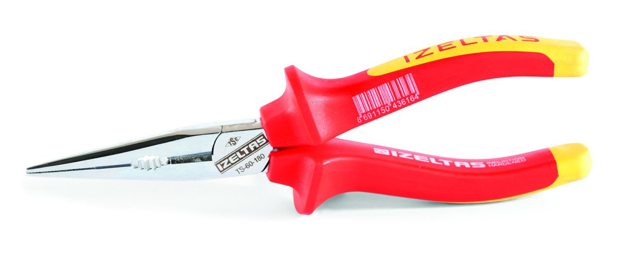 İzeltaş 1000V İzoleli Elektrikçi Kargaburun Düz Uçlu 200 mm 3220136200
