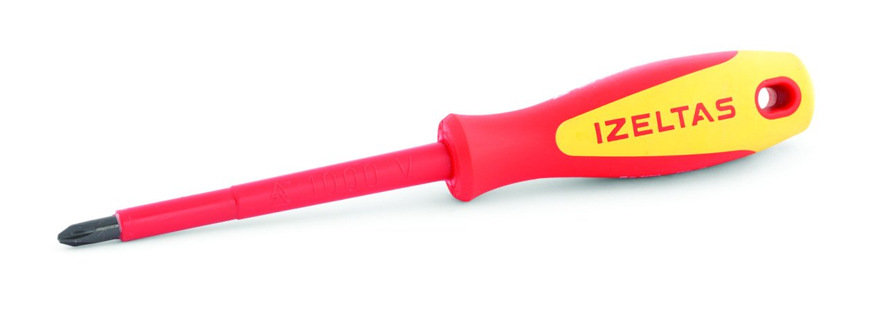 İzeltaş 1000V İzoleli Elektrikçi Yıldız Uçlu Tornavida 3x60 mm 4145180360