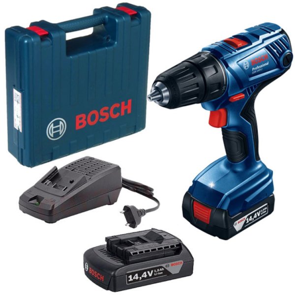 Bosch GSR 140-LI 14.4 Volt 1.5 Amper Çift Akülü Delme Vidalama Matkap (06019F8000)