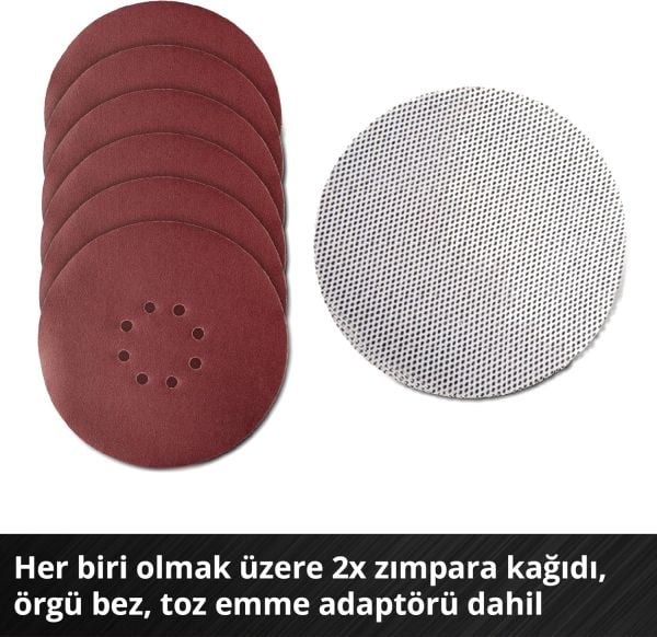 Einhell TP-DW 18/225 Li Akülü Alçıpan ve Duvar Zımparalama Makinesi Solo